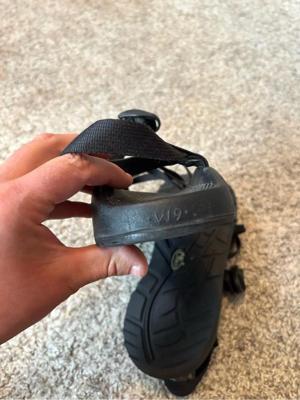 Black double strap Chacos